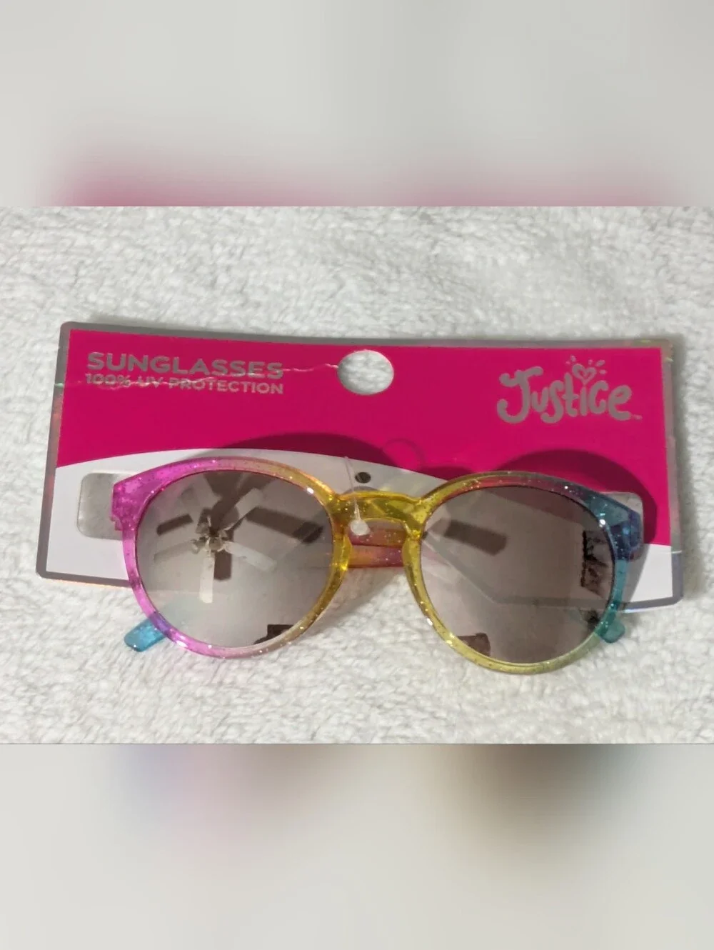 Justice Girls Ombre Rainbow Glitter Sunglasses – NWT